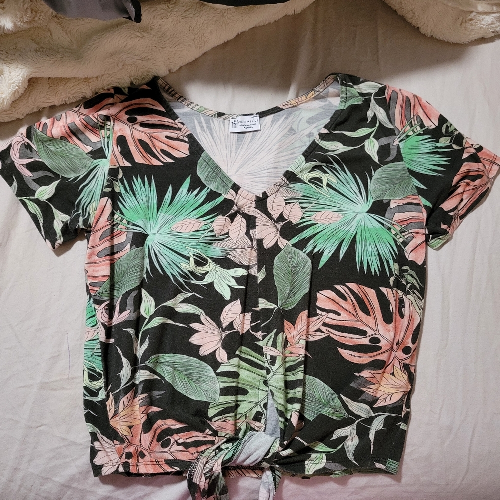 Vermilli Tropical Print Matching Set